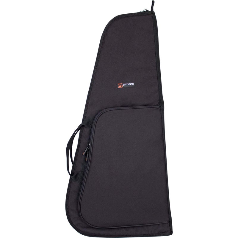 Pro-Tec Protec Mandolin Gig Bag (A & F Style) with Backpack Straps-Silver Series, Model CF208E, Black - Image 1